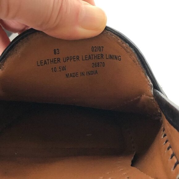 BOSTONIAN Kitlie Black Leather Tassel Men's Casual Loafers Slip On Toppied 10M - Picture 9 of 16